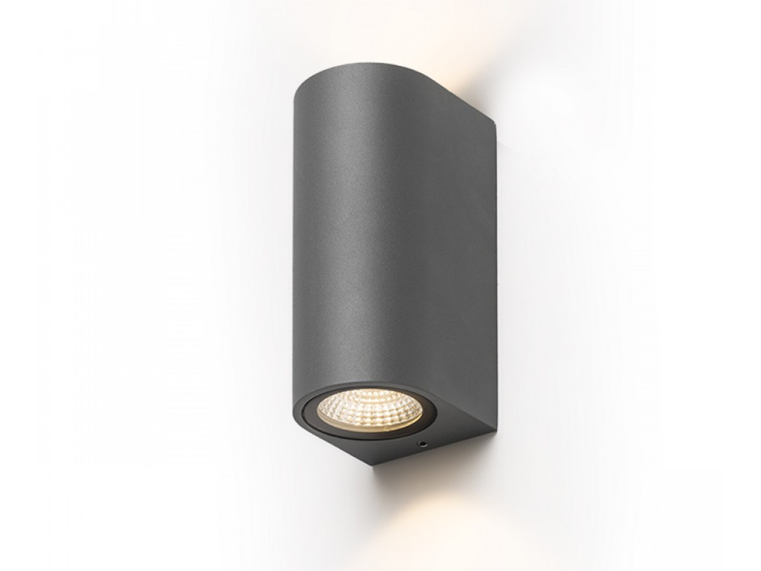 Venkovní nástěnné LED svítidlo ZACK II UP/DOWN antracitové, 2x3W, 58°, 3000K, IP54, 15cm
