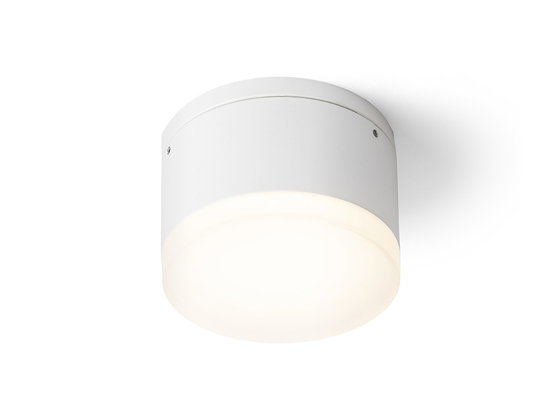 Stropní LED svítidlo ORIN R, bílé, satinovaný akryl, 10W, 3000K, IP54, ø10,8cm