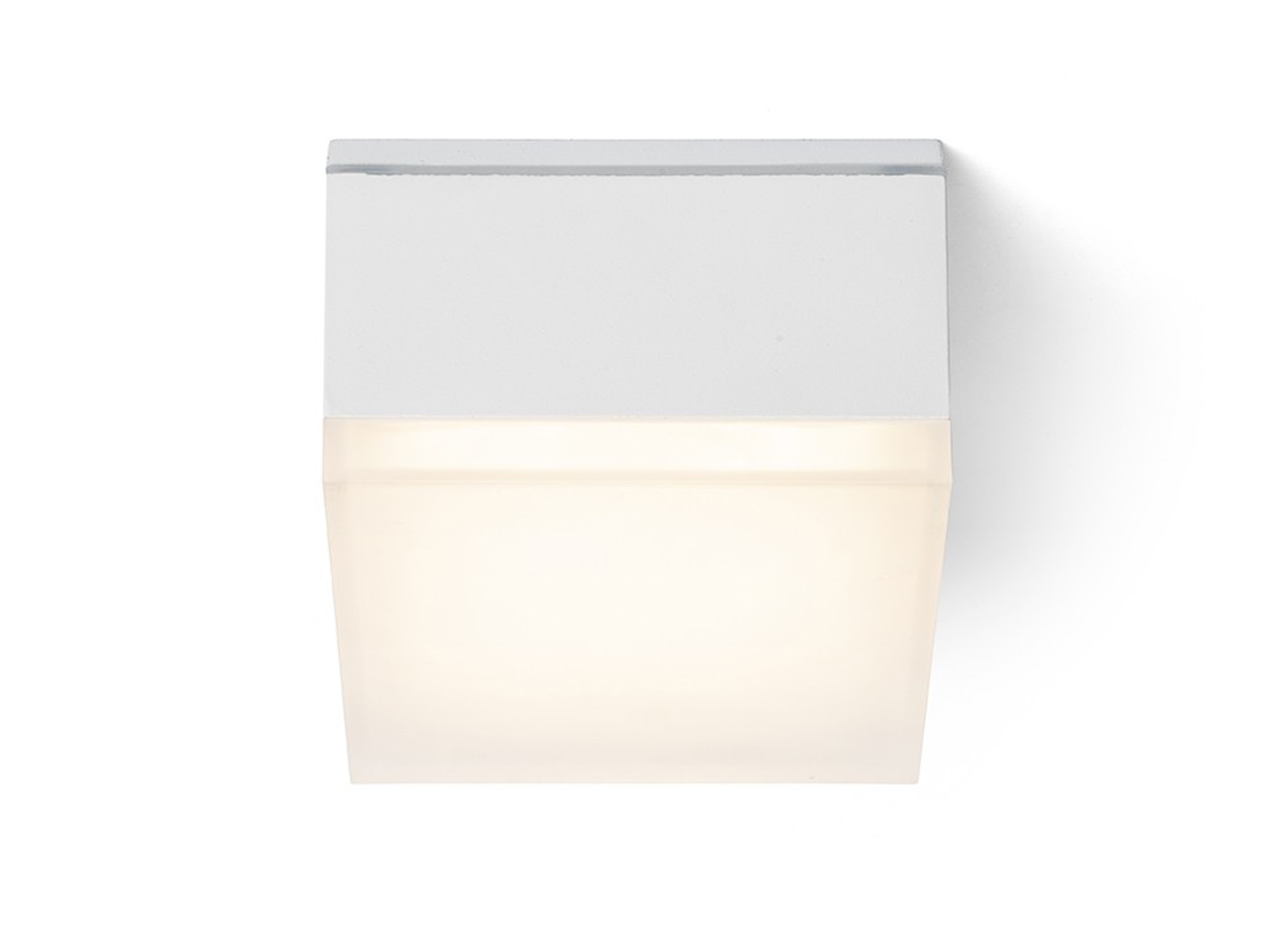 Stropní LED svítidlo ORIN SQ bílé, satinovaný akryl, 10W, 3000K, IP54, 10,8cm