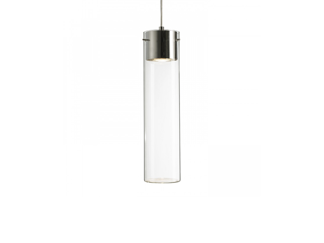 Závěsné svítidlo GARNISH pro tříokruhovou lištu čiré sklo, chrom, 230V, GU10, 40cm