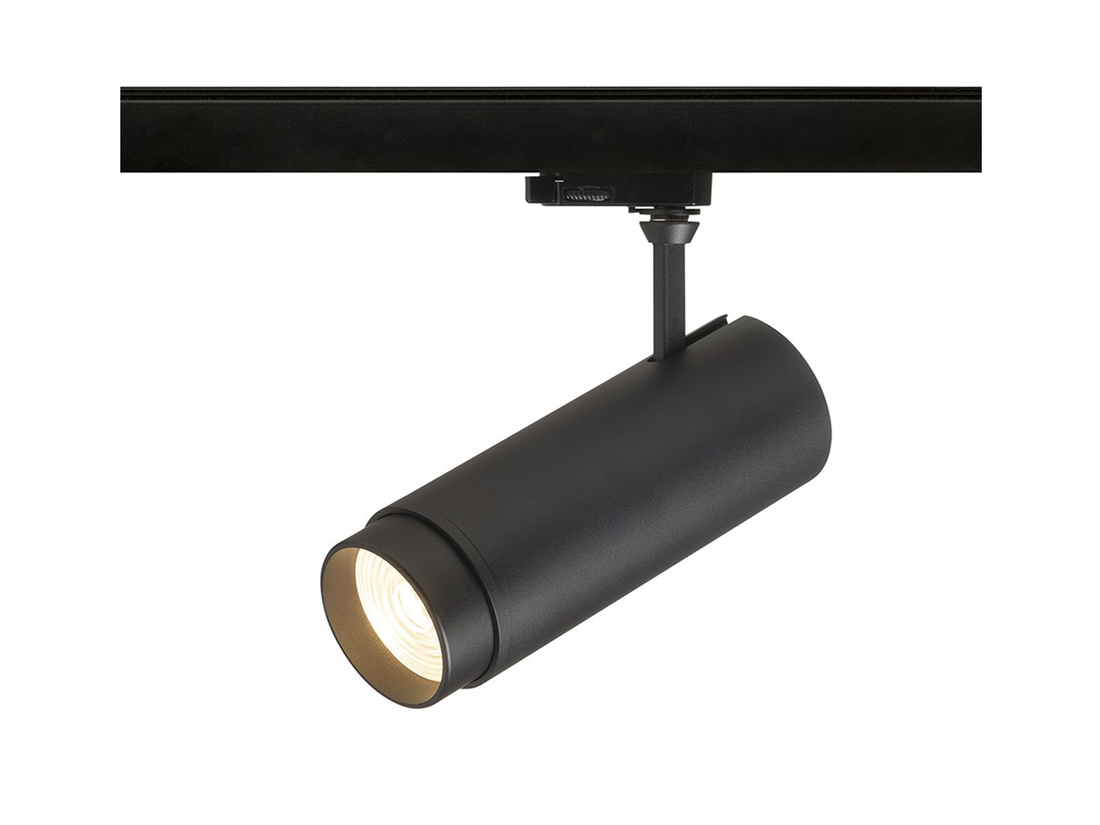 Stropní LED reflektor FOCUS 30 DIMM pro tříokruhovou lištu, černý, 230V, 30W, 10-60°, 3000K, 4000K, 5000K, 25cm