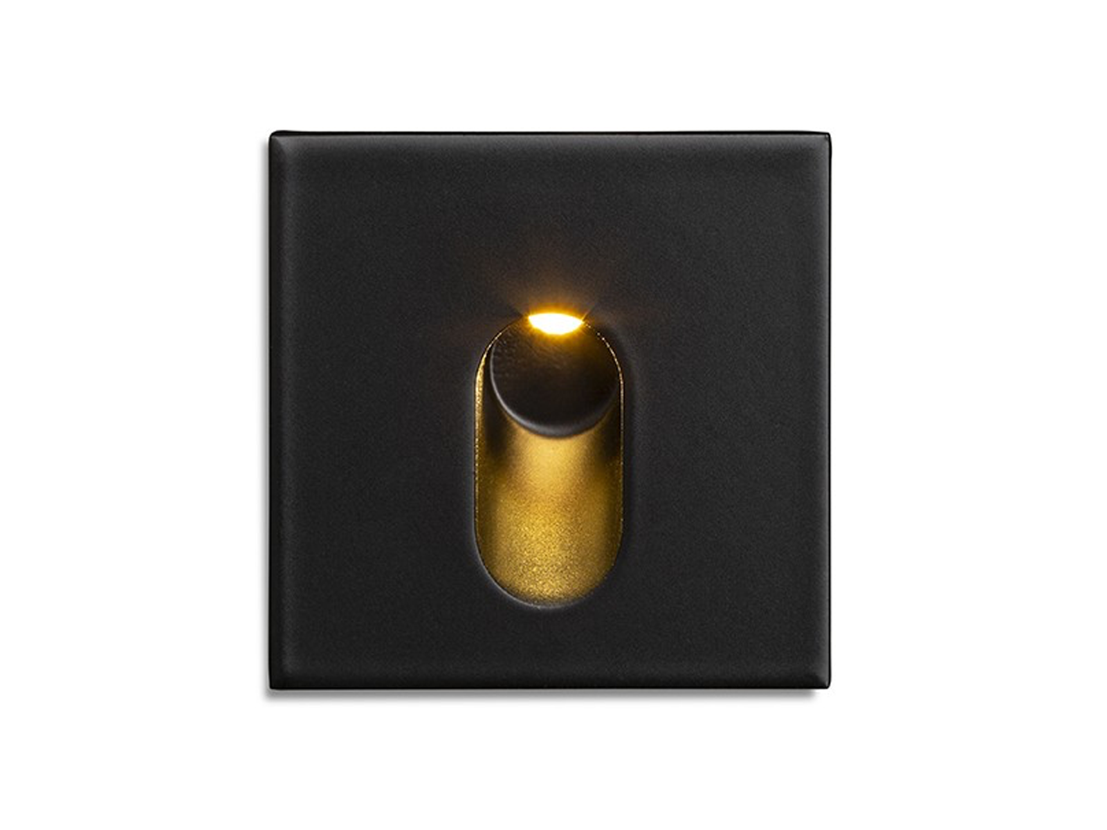 Zápustné LED svítidlo MEMPHIS SQ do stěny, černé, 230V, 3W, 60°, 3000K, 5cm