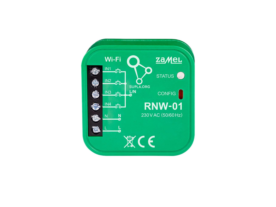 Wi-Fi 4-vstupový interface Supla RNW-01