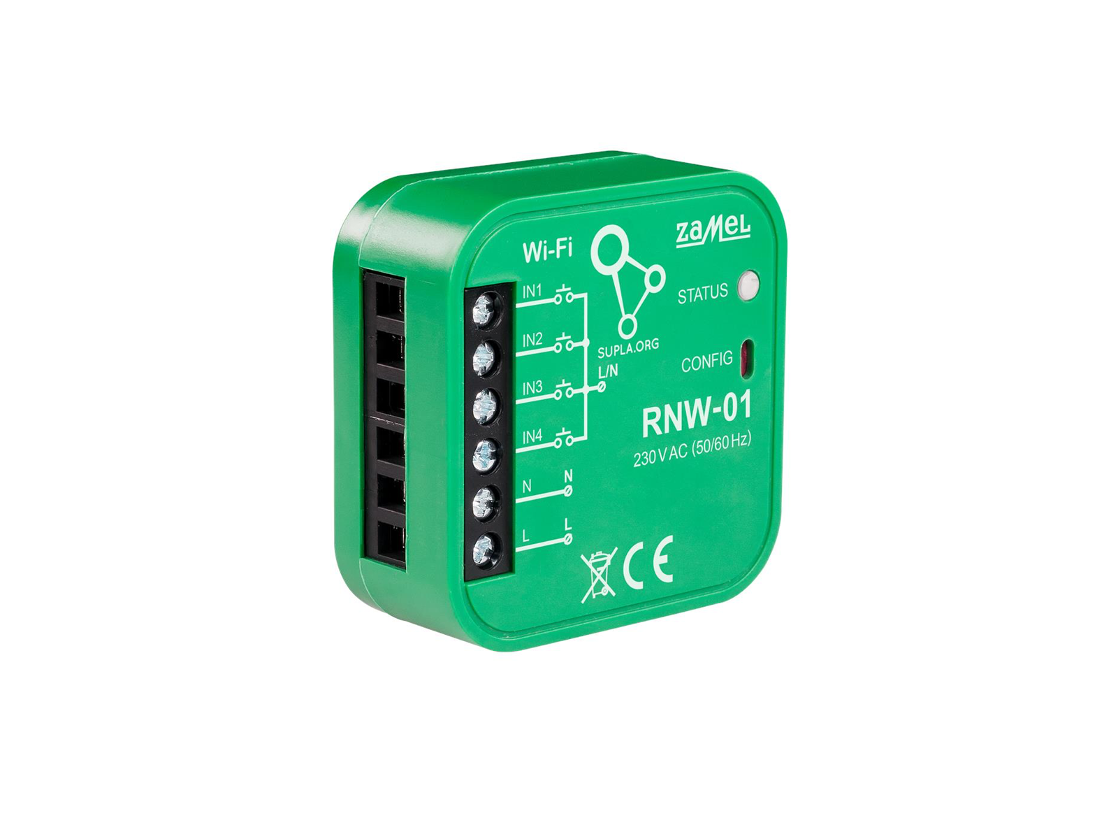 Wi-Fi 4-vstupový interface Supla RNW-01