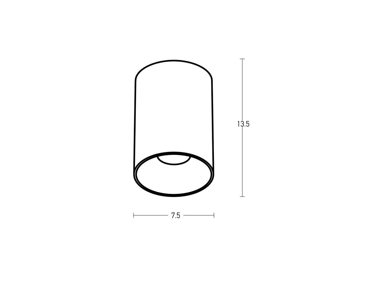 Stropní svítidlo, kovově šedé, GU10, 13,5cm