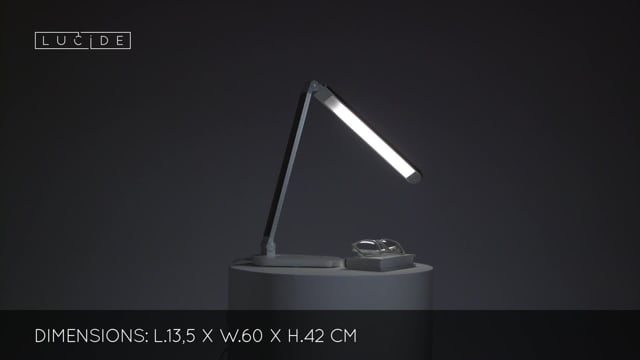 Stolní LED lampa Vario bílá, 8W, 2700K/6500K, 35-42cm
