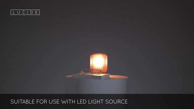 Stolní lampa Sueno, růžový, E14, 17cm