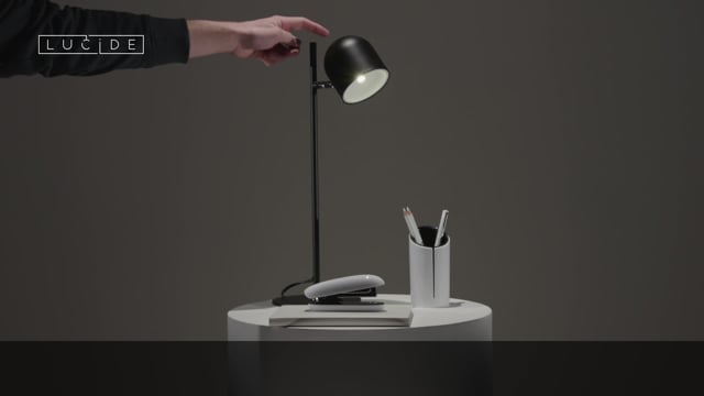 Stolní LED lampa Skanska černá, 5W, 3000K, 46cm
