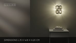 Nástěnná lampa Otona bílá, 2xE14, 20cm