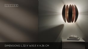 Nástěnné svítidlo Vivana, měď, 2xG9, 36cm