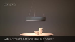 Závěsné LED svítidlo Talowe bílé, 39W, 3000K, ø60cm