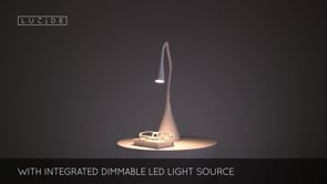 Stolní LED lampa Zozy bílá, 4W, 3000K, 48,5cm