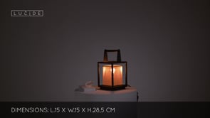 Stolní lampa Sansa matně zlatá/černá, E27, 29cm