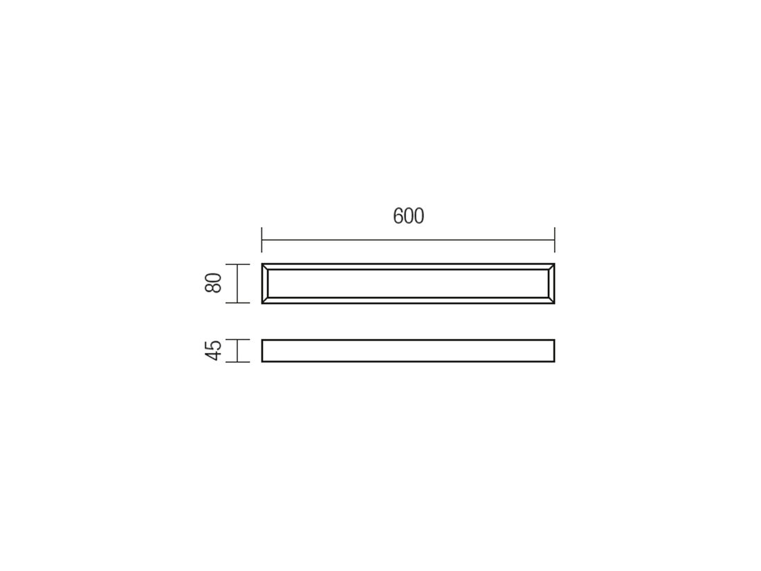 Koupelnové nástěnné LED svítidlo Horizon chrom, 18W, 3000K, 60cm