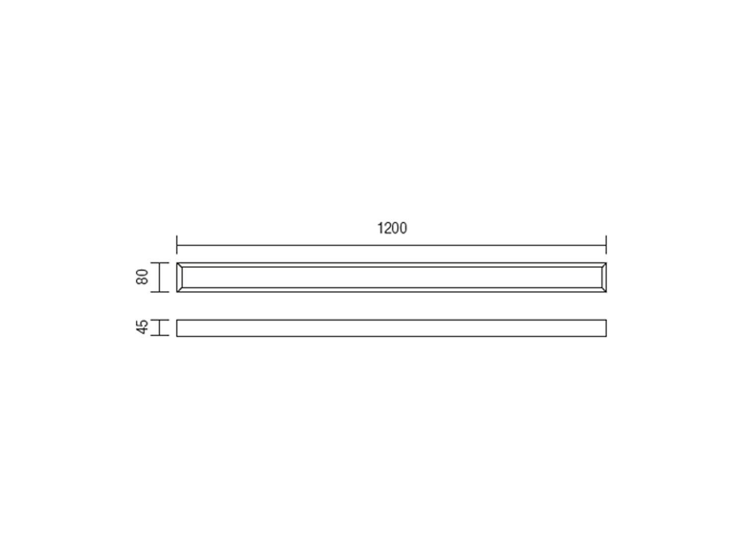 Koupelnové nástěnné LED svítidlo Horizon chrom, 30W, 3000K, 120cm