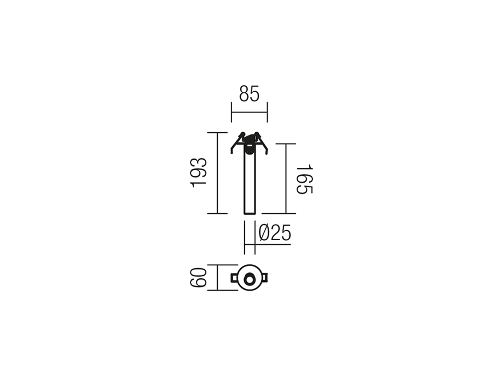 Stropní LED svítidlo Kanji do podhledu pískově bílé, 6W, 3000K, 16cm