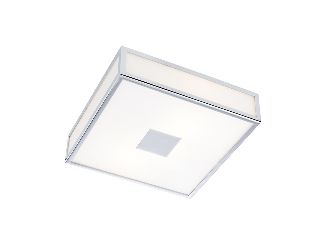 Stropní LED svítidlo Ego chrom, 20W, 3000K, 28cm, IP44
