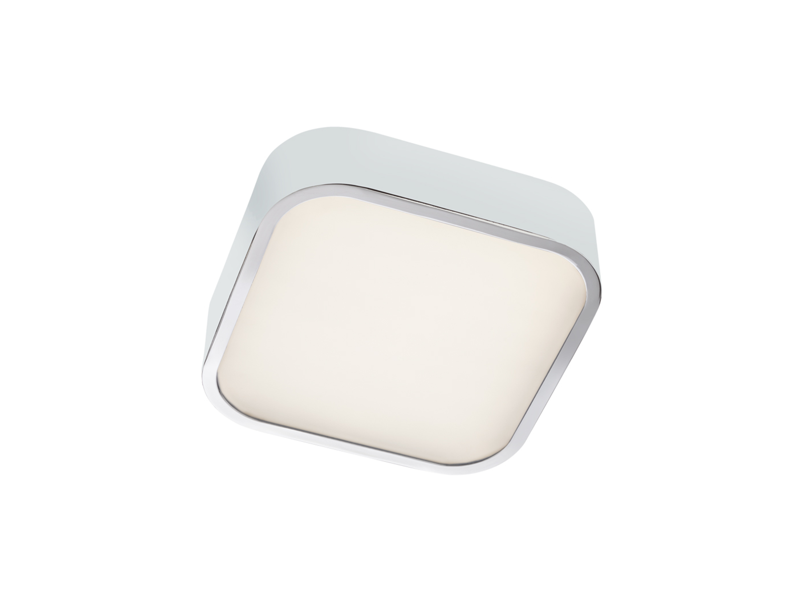 Stropní LED svítidlo Screen IP chrom, 14W, 3000K, 23cm, IP44