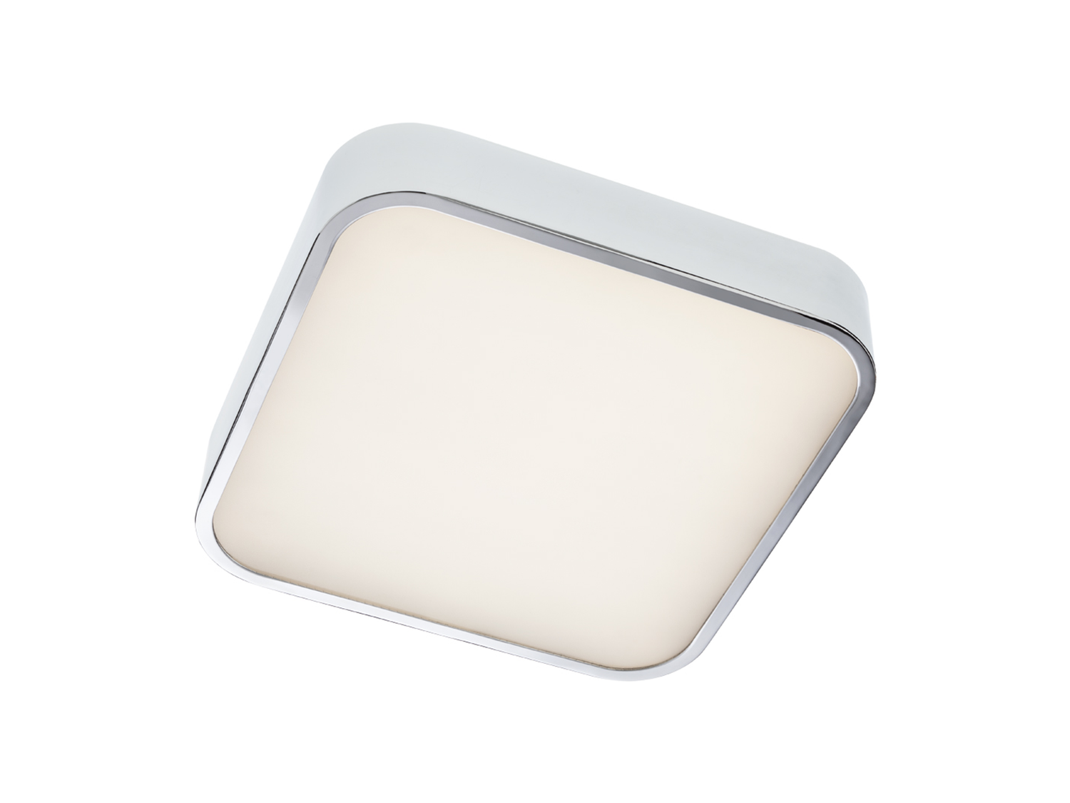 Stropní LED svítidlo Screen IP chrom, 30W, 3000K, 30cm, IP44