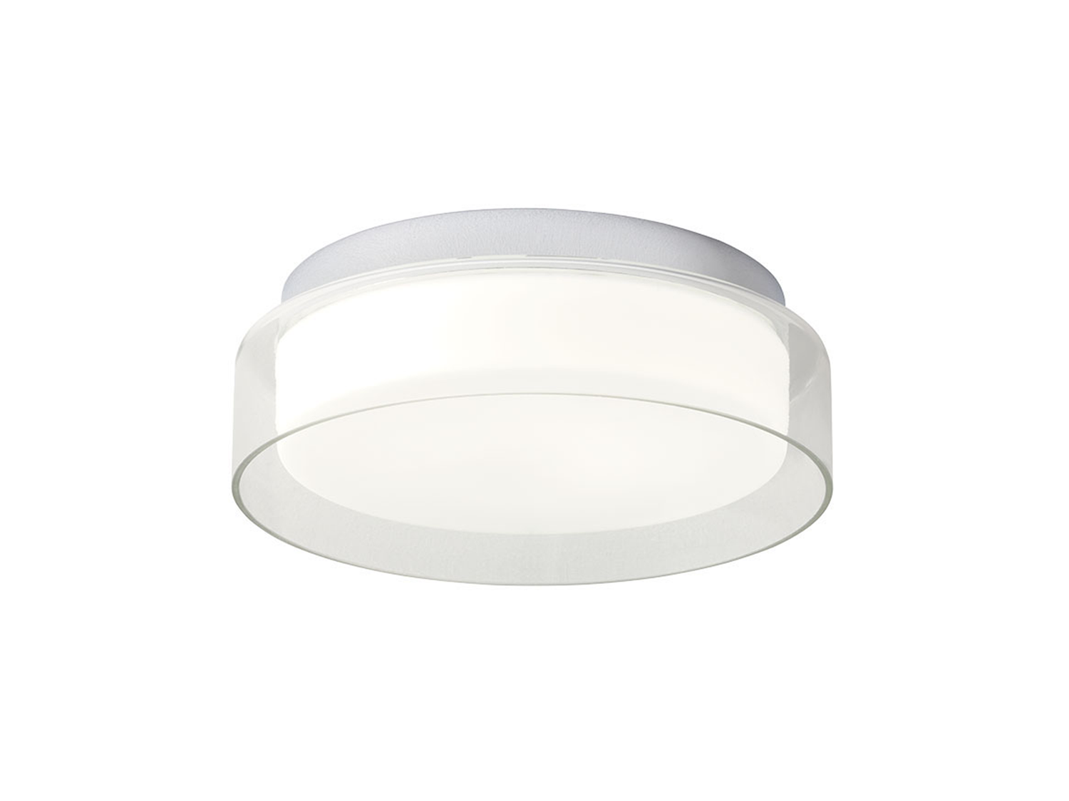 Stropní LED svítidlo Naji chrom, 12W, 3000K, ø30cm, IP44