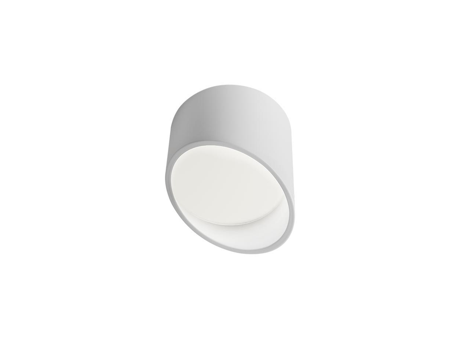 Stropní LED svítidlo Uto matně bílé, 6W, 3000K, ø9cm