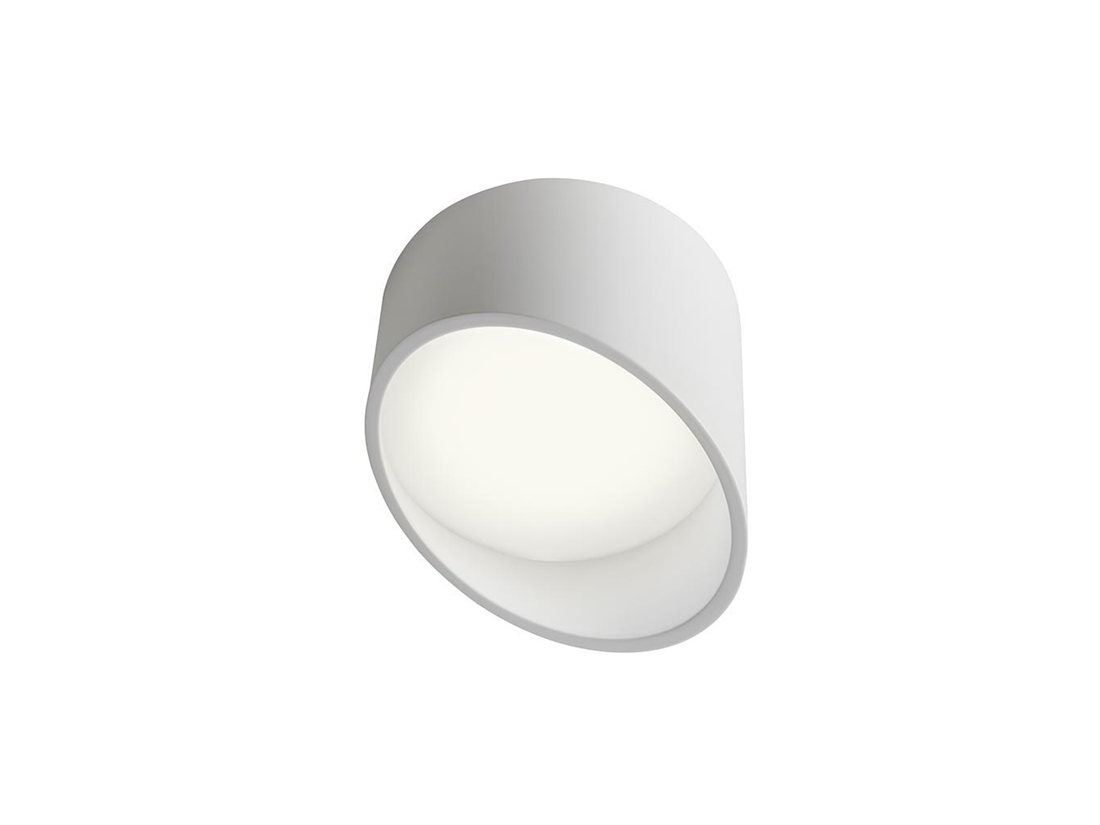 Stropní LED svítidlo Uto matně bílé, 12W, 3000K, ø12cm