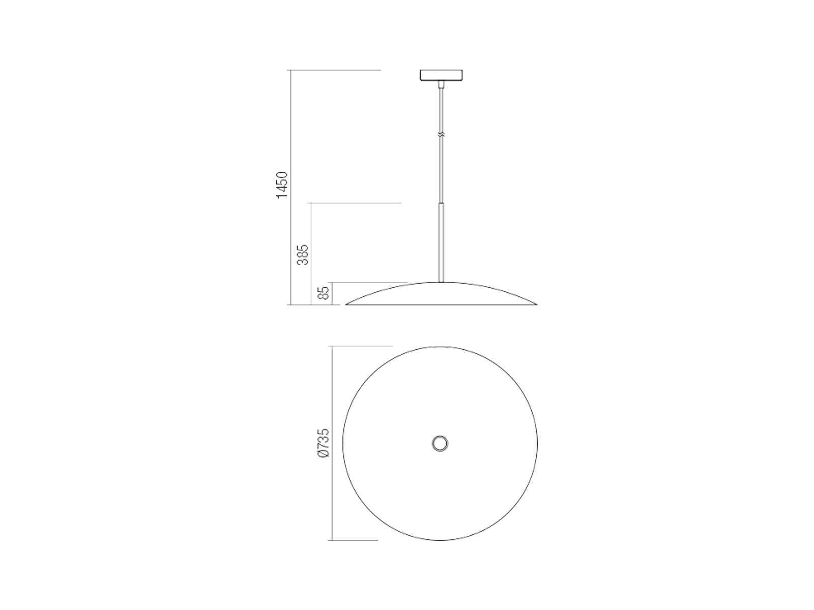 Závěsné svítidlo Cymbal černé/zlaté, E27, ø73cm