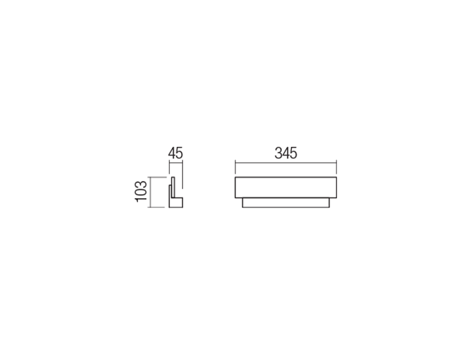 Nástěnné LED svítidlo Well bílé, 8W, 3000K, 34,5cm
