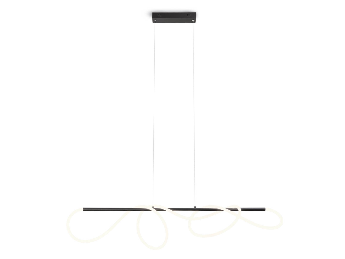 Závěsné LED stmívatelné svítidlo Corral pískově černé, 35W, 3000K, 120cm