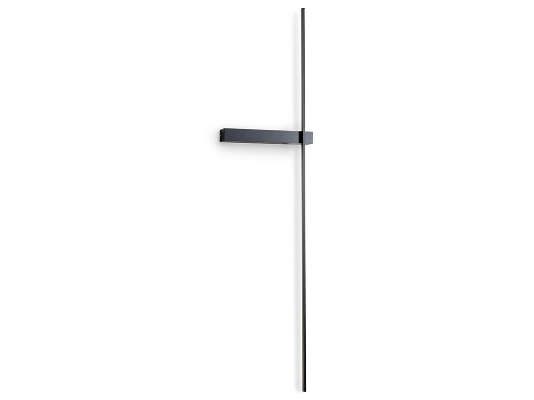 Nástěnné LED svítidlo Tangent pískově černé, 14W, 3000K, 125cm