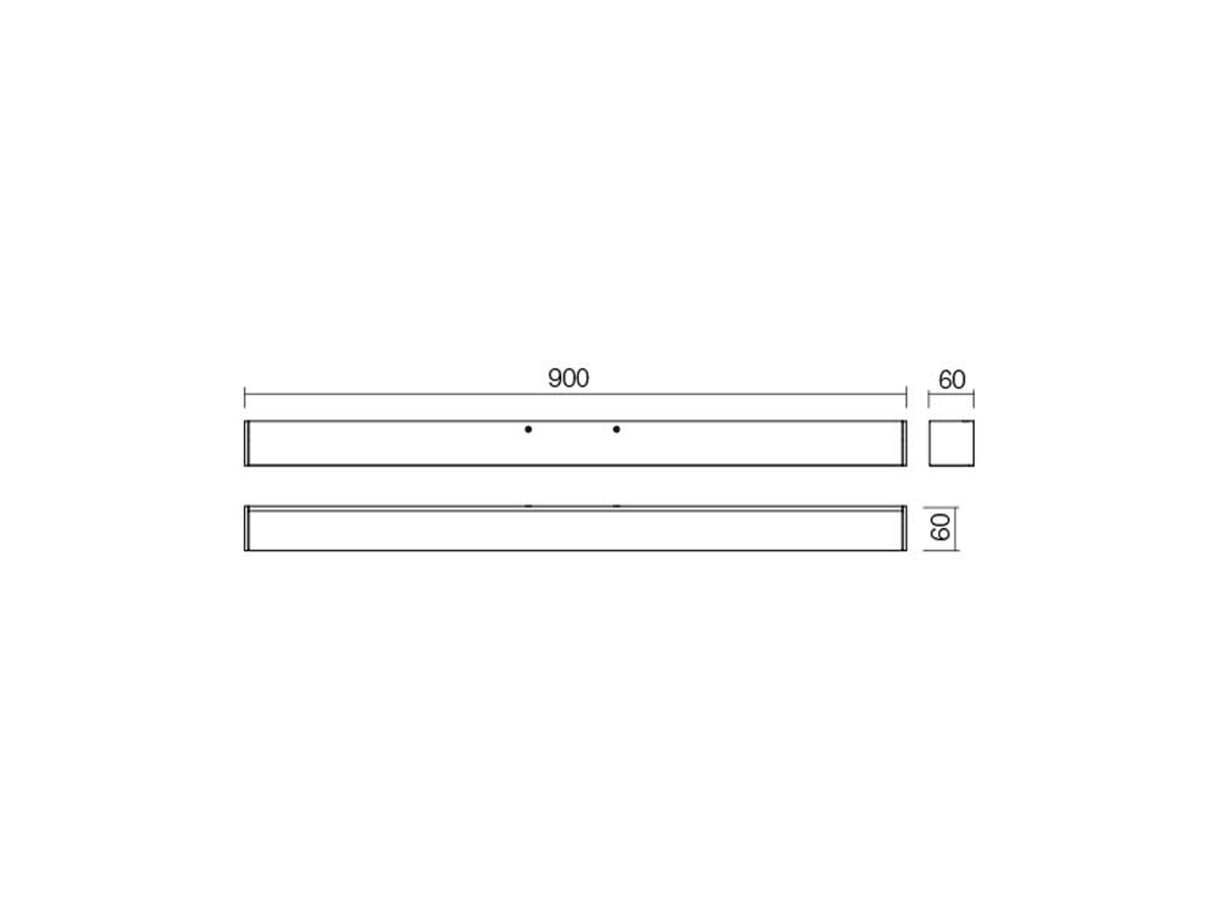 Koupelnové nástěnné LED svítidlo Thela chrom, 25W, 4000K, 90cm