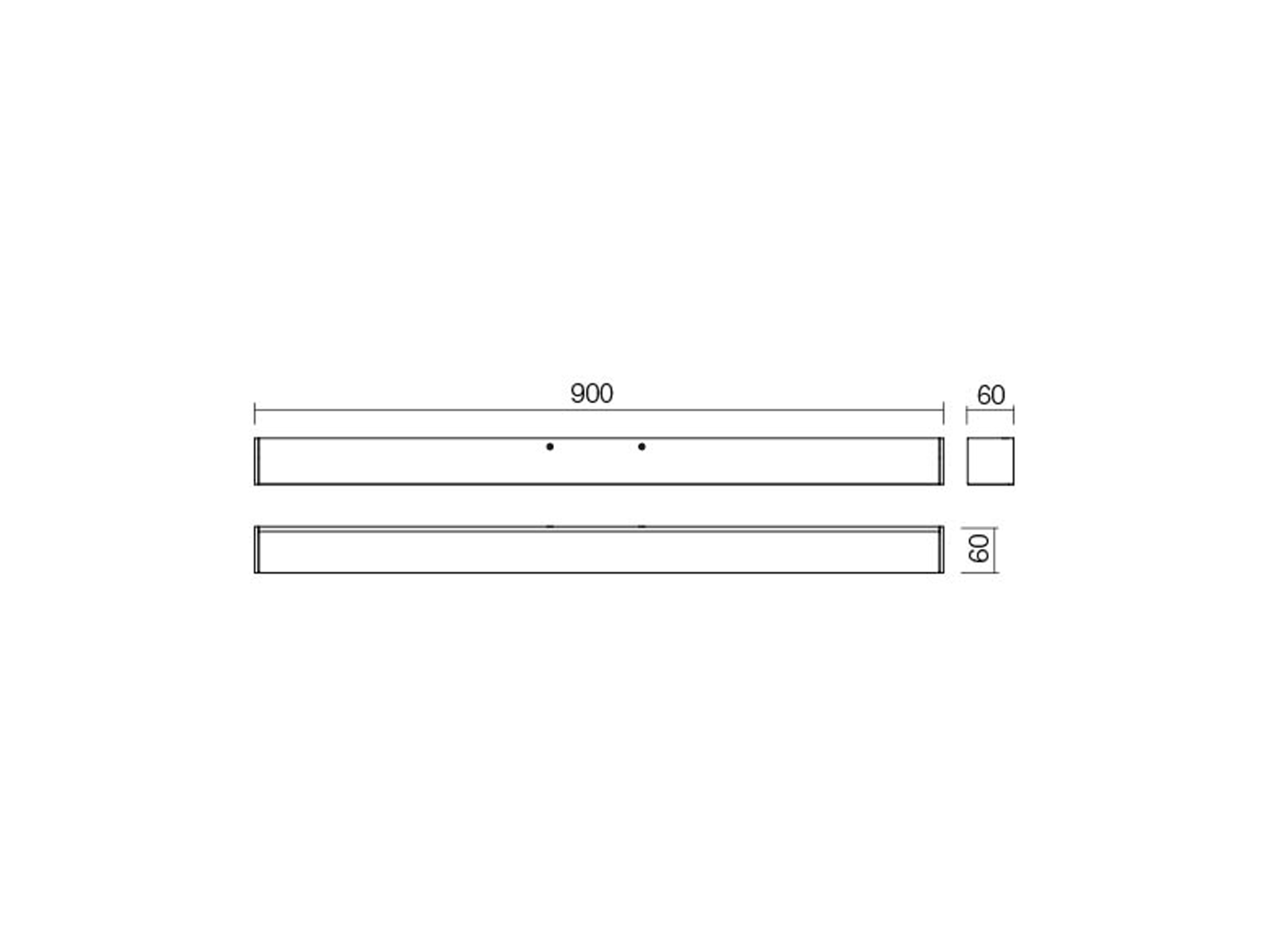 Koupelnové nástěnné LED svítidlo Thela chrom, 25W, 4000K, 90cm