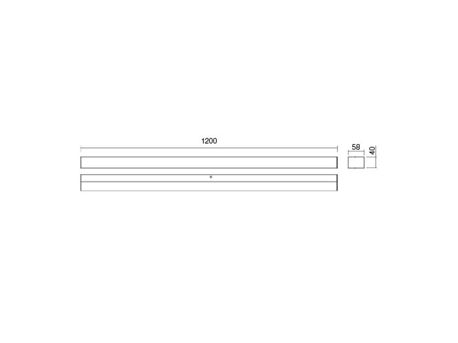 Koupelnové nástěnné LED svítidlo Task chrom, 24W, 4000K, 120cm