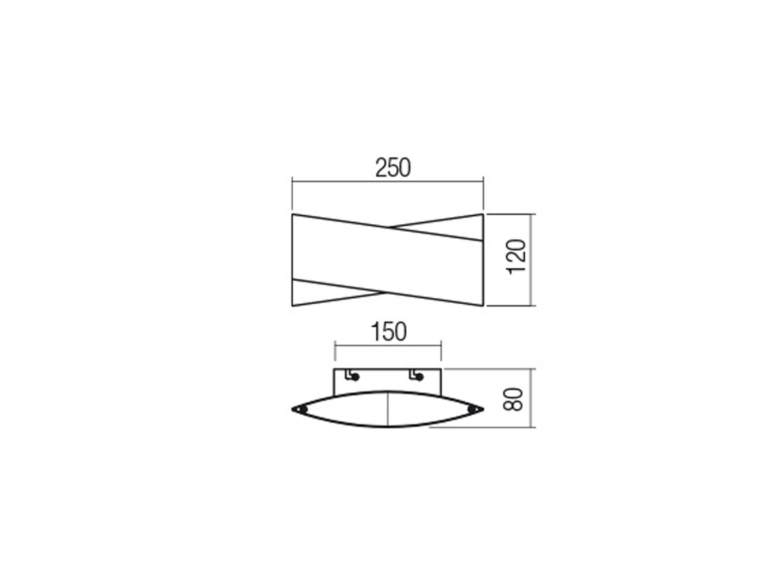 Nástěnné LED svítidlo Xavier pískově bílé, 17W, 3000K, 25cm