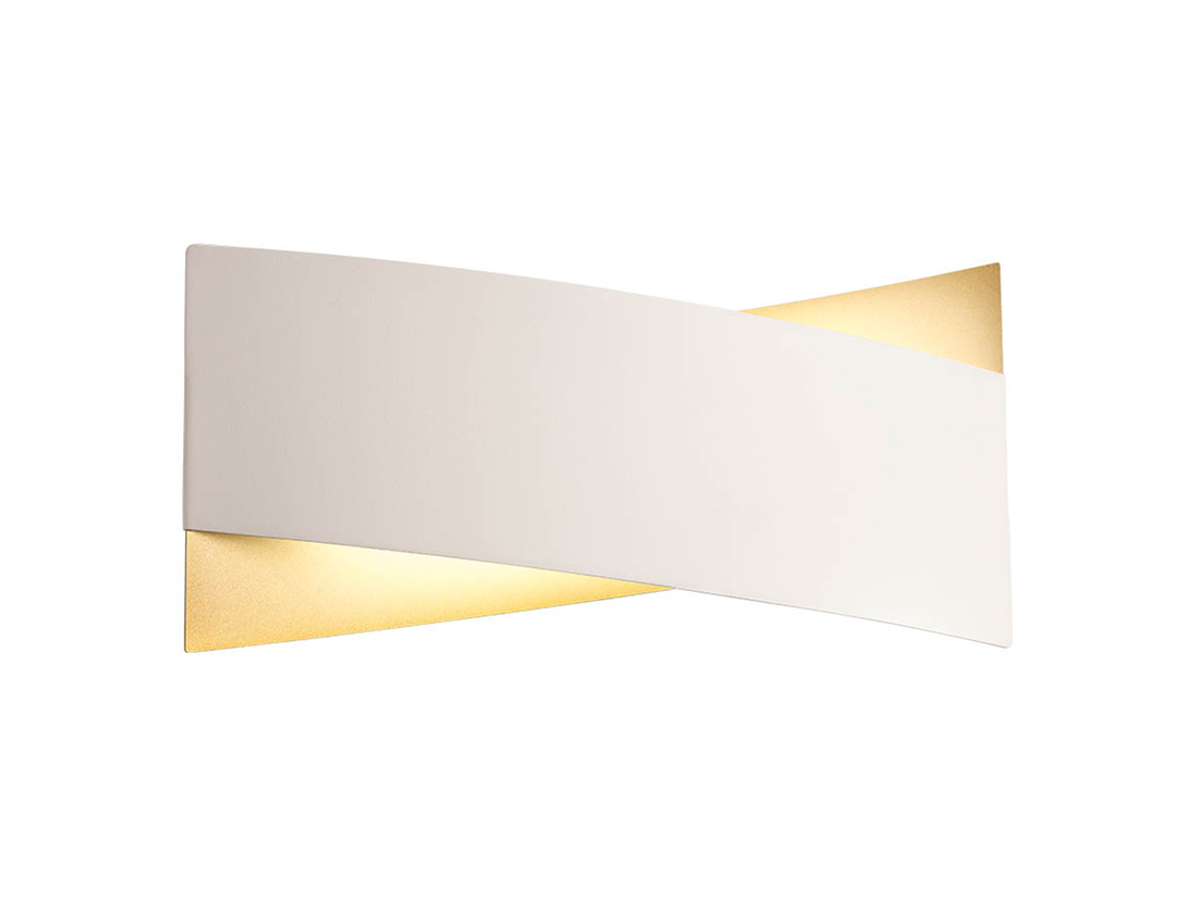 Nástěnné LED svítidlo Xavier bílo/zlaté, 17W, 3000K, 25cm