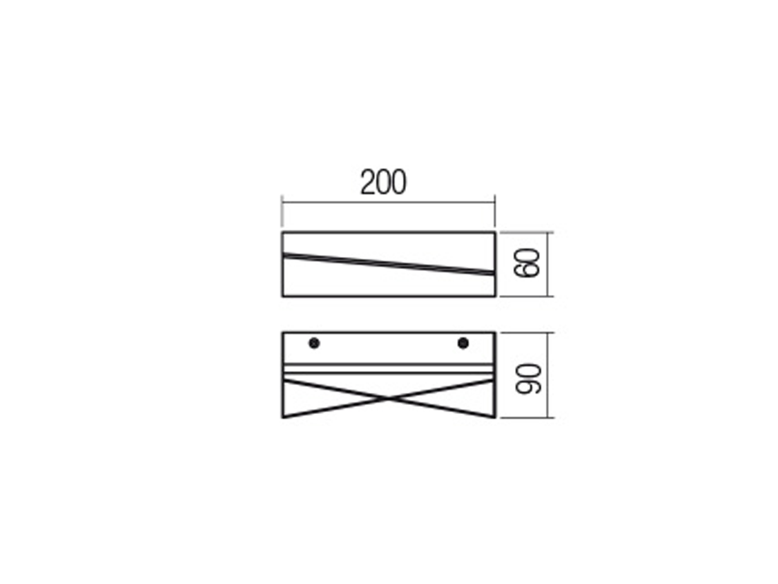 Nástěnné LED svítidlo Zigo pískově černé, 9W, 3000K, 20cm