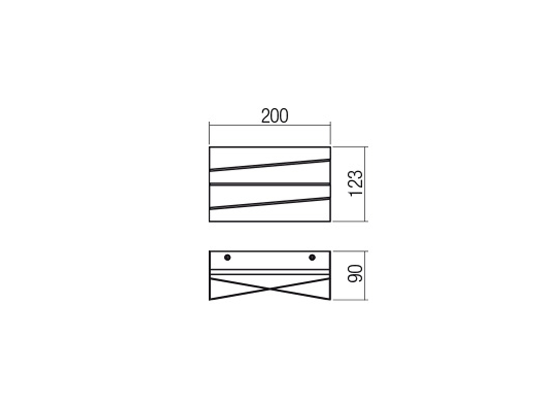 Nástěnné LED svítidlo Zigo pískově bílé, 18W, 3000K, 20cm