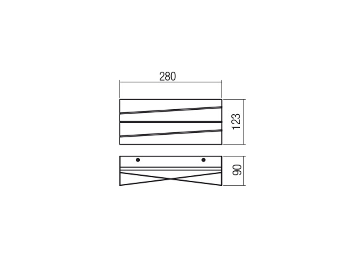 Nástěnné LED svítidlo Zigo pískově bílé, 26W, 3000K, 28cm