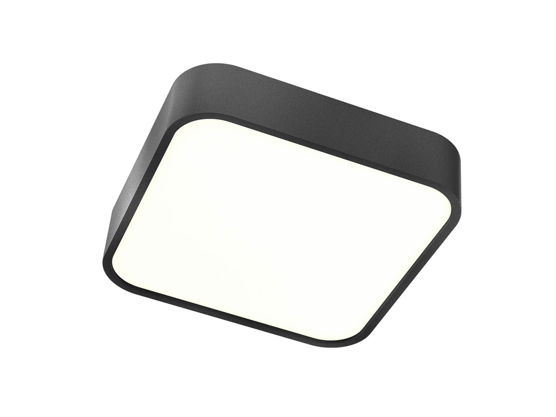 Stropní LED svítidlo Screen IP černé, 30W, 3000K, 30cm, IP44