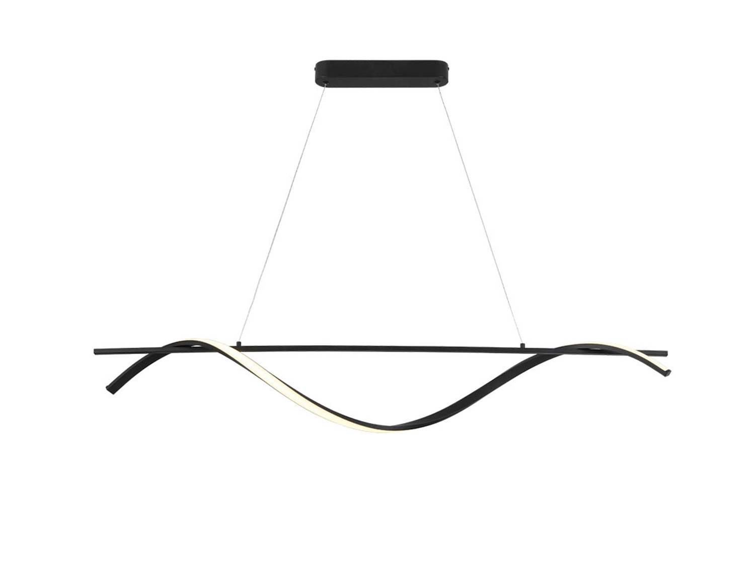 Závěsné LED svítidlo stmívatelné Savage pískově černé, 23W, 3000K, 120cm