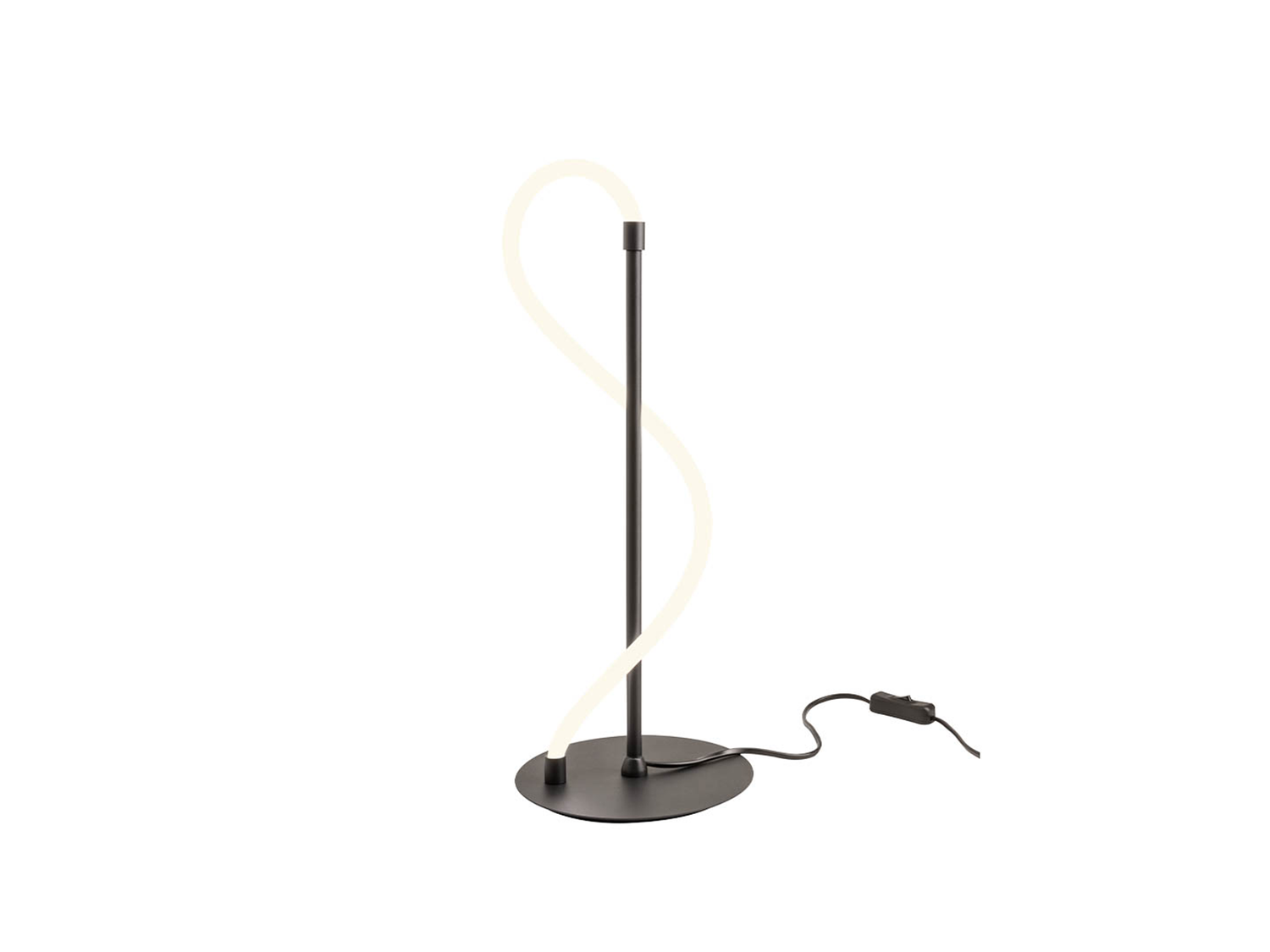 Stolní LED stmívatelná lampa Corral pískově černá, 12W, 3000K, 47cm