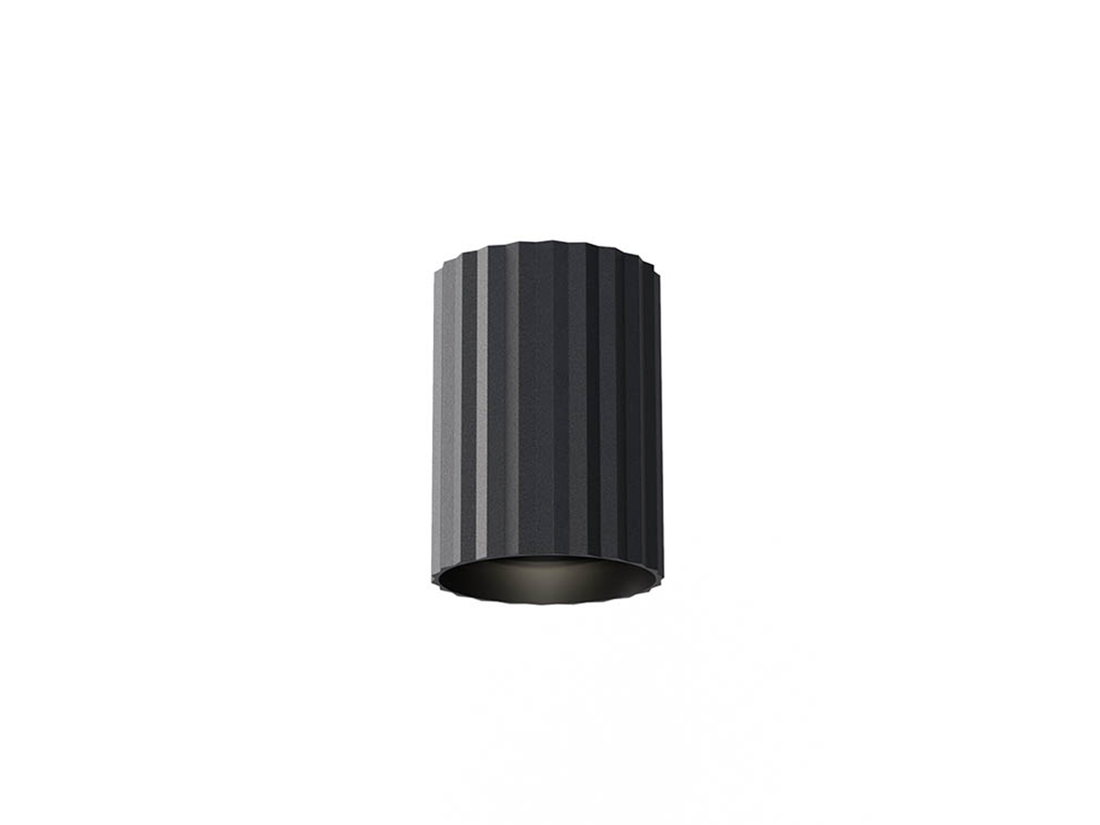 Stropní svítidlo Delphi matně černé, GU10, ø7cm
