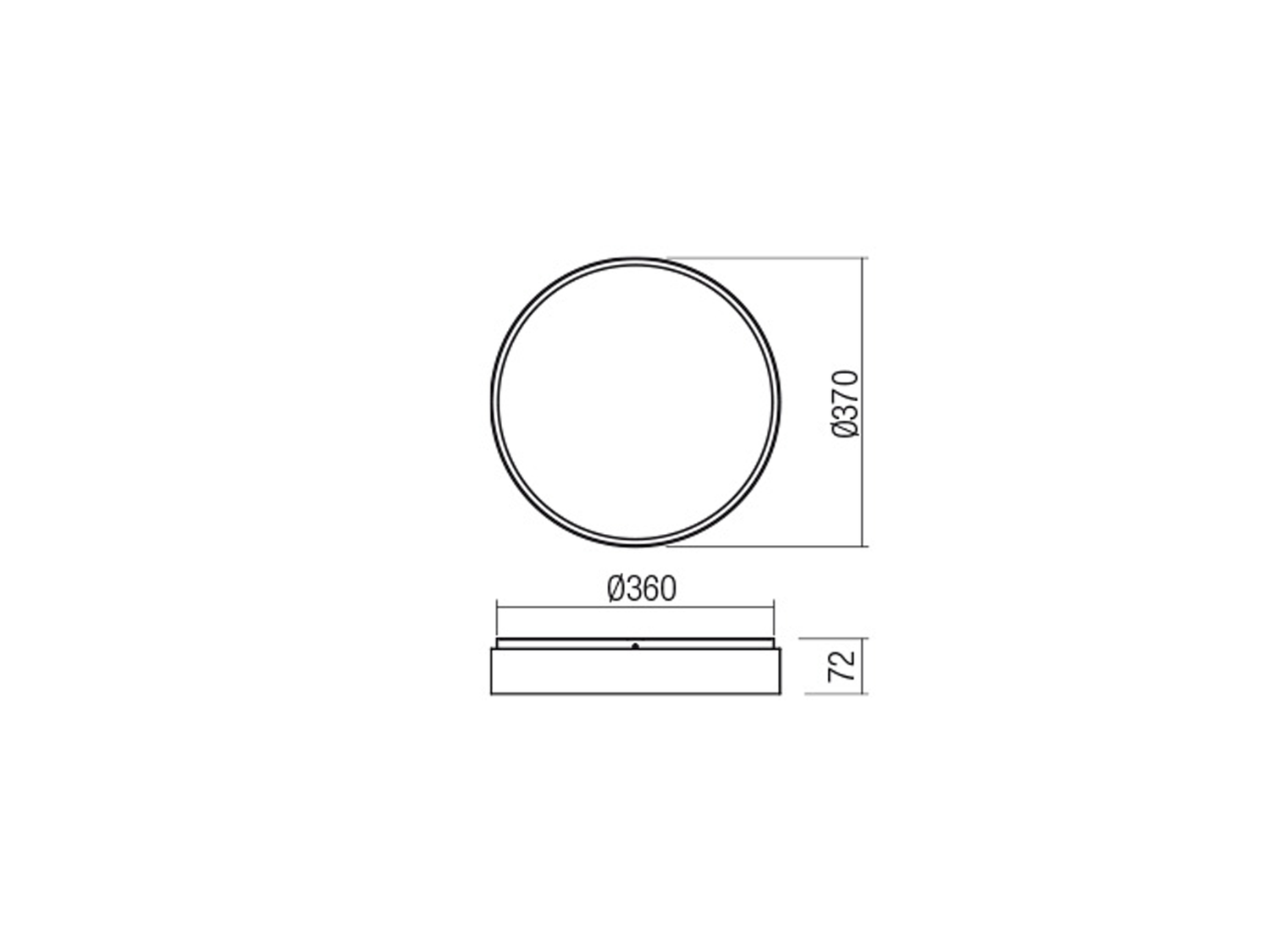 Stropní LED svítidlo stmívatelné Yomo pískově bílé, 43,6W, 3000K, ø37cm