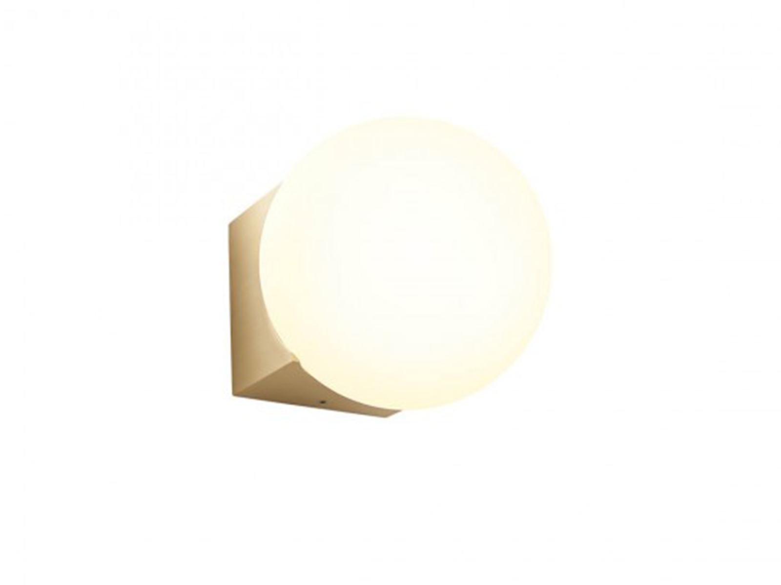 Koupelnové nástěnné LED svítidlo Bilia mosaz, 5W, 3000K, ø12cm