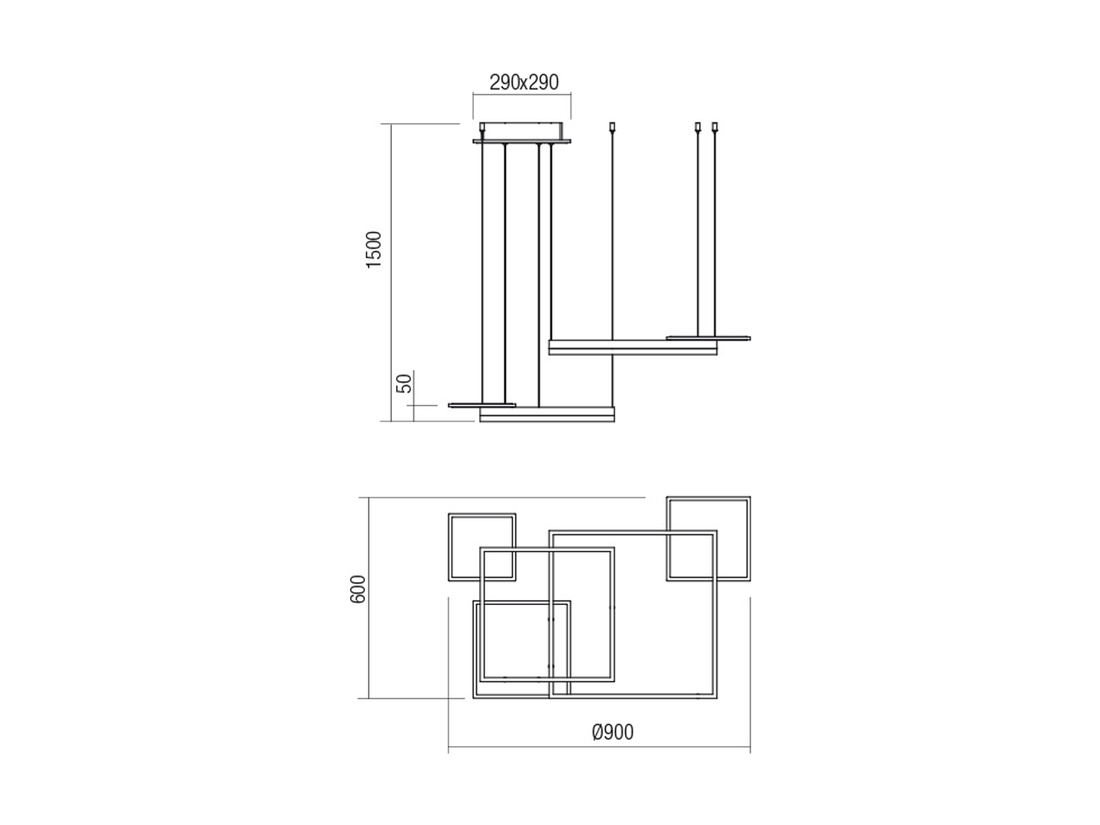 Závěsné LED svítidlo stmívatelné Sigua pískově bílé, 110W, 3000K, ø90cm