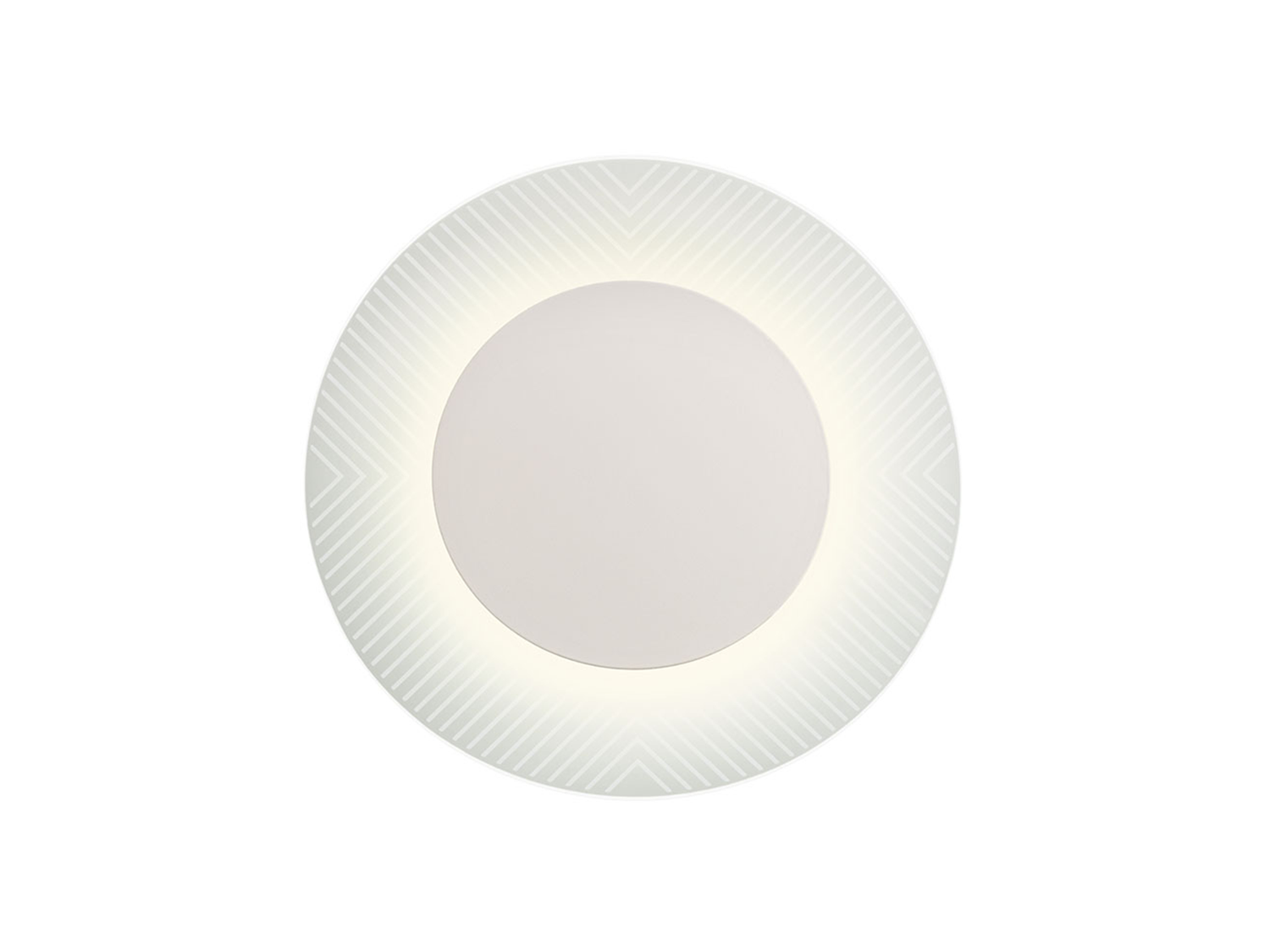 Nástěnné LED svítidlo Tatoo pískově bílé, 7W, 3000K, ø33cm