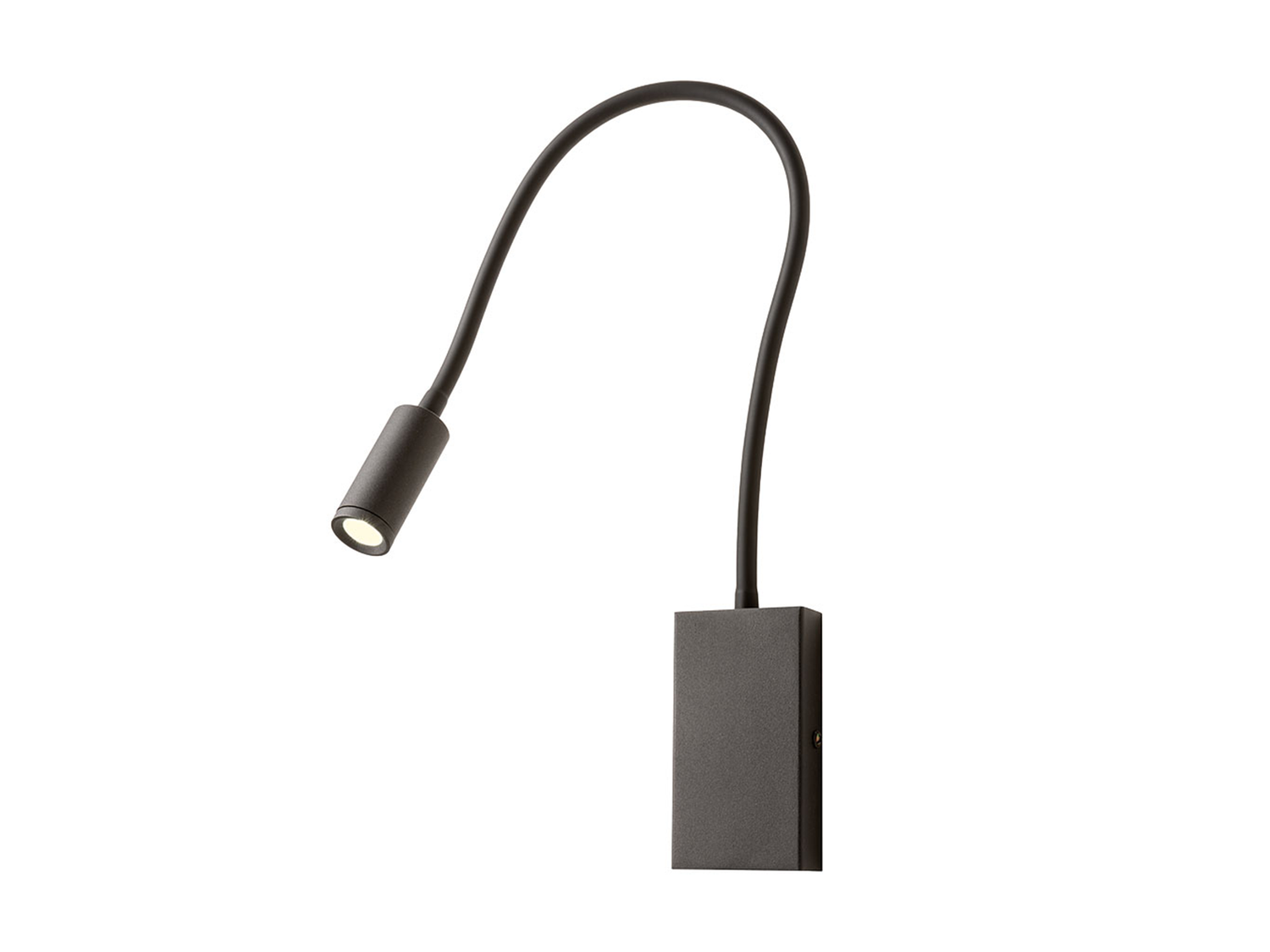 Nástěnná LED lampa Wallie černá, 3W, 3000K, 50cm