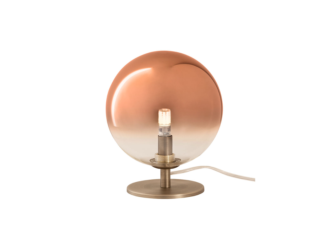 Stolní lampa Roy mosaz, G9, ø18cm