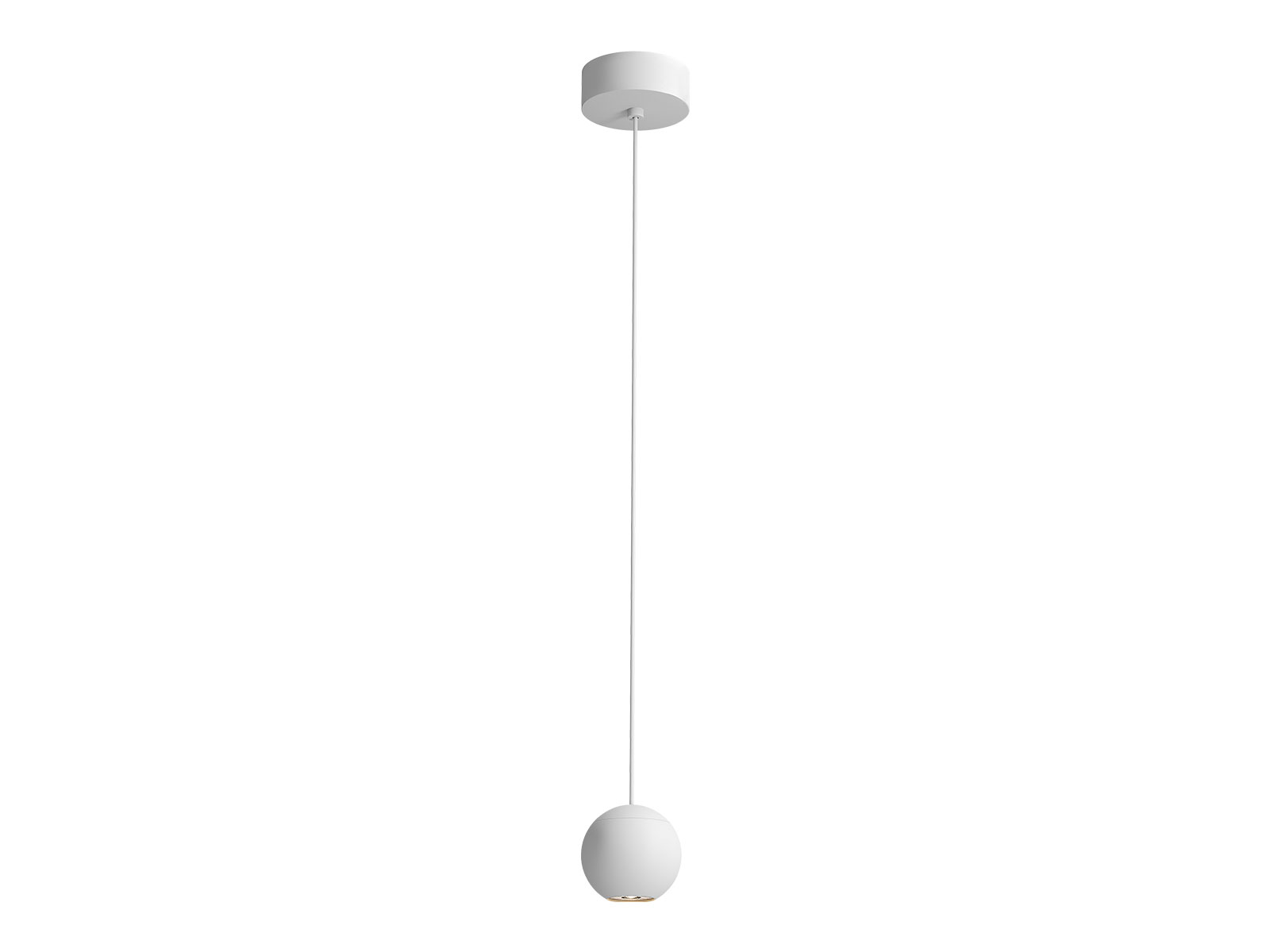 Závěsné LED svítidlo Obo pískově bílé, 8,5W, 3000K, ø7cm