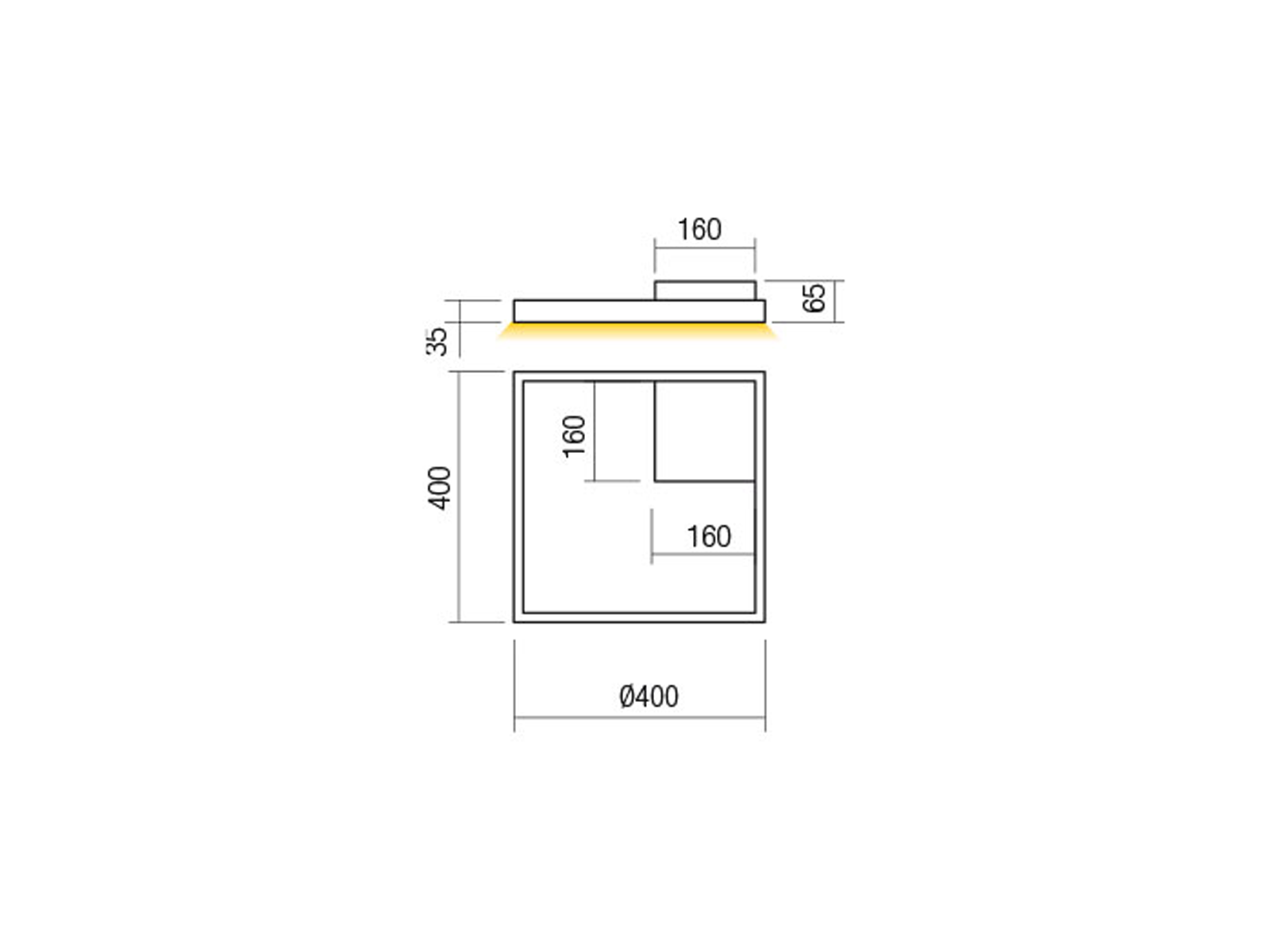 Nástěnné LED svítidlo Febe matně zlaté, 30W, 3000K, ø40cm